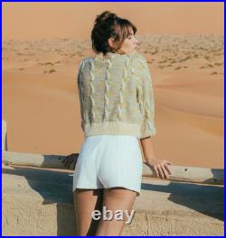 Steele Size Medium Cody Chunky Knit Cardigan Sweater Jumper Button Front