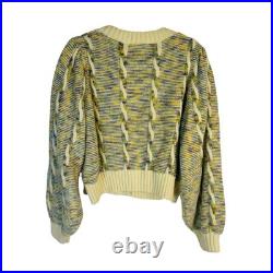 Steele Size Medium Cody Chunky Knit Cardigan Sweater Jumper Button Front