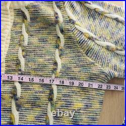 Steele Size Medium Cody Chunky Knit Cardigan Sweater Jumper Button Front