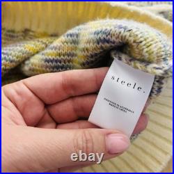 Steele Size Medium Cody Chunky Knit Cardigan Sweater Jumper Button Front