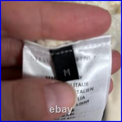 Stella McCartney Sweater M Cream Alpaca Wool Italy Cable Oversized Fisherman