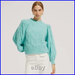 Stelle Jumper BNWT Sweater North Chunky Knit Marine Green Size Medium Pullover