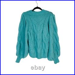 Stelle Jumper BNWT Sweater North Chunky Knit Marine Green Size Medium Pullover