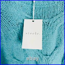 Stelle Jumper BNWT Sweater North Chunky Knit Marine Green Size Medium Pullover