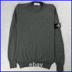Stone Island Crewneck Knit Jumper Grey Sweatshirt Medium Sweater 1778