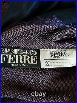 Stunning Orchid Knit Sweater/shawl Set By Gianfranco Ferre