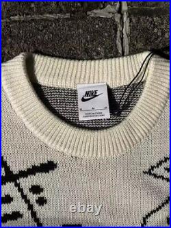Stussy x Nike Knit Sweater Medium Cream
