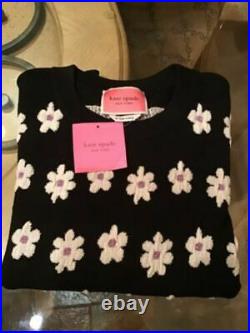 Stylish! Kate Spade Marker Floral Sweater Top Tunic Size Medium M Brand New