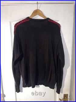 Supreme Jumper Size Medium (M) Black / Red Crewneck Sweater Knit