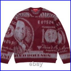 Supreme Money Sweater Burgundy