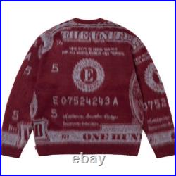 Supreme Money Sweater Burgundy