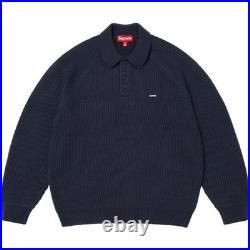 Supreme Small Box Polo Sweater Navy