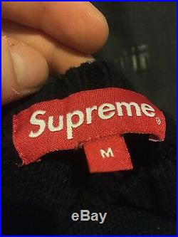 Supreme Tackle Twill Sweater (Black Size M)