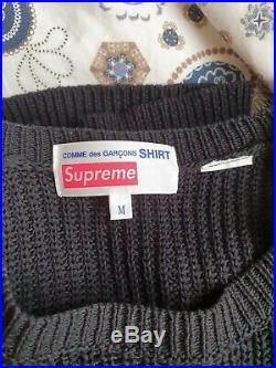 Supreme x Commes Des Garcons Sweater (CDG) / Black / Medium