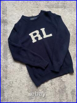 Sweater Polo Ralph Lauren Intarsia Knit RL Wool size M