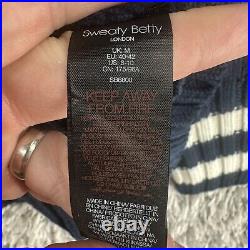 Sweaty Betty Snowy Betty Sweater Jumper Womens Medium Navy Pullover High Neck