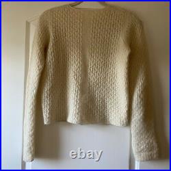 THE ROW White Cozy Sweater Size M
