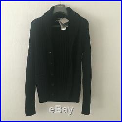 TOM FORD Wool McQueen Cardigan Shawl Collar Sweater 48 M Navy TFK154-BSM53 NEW
