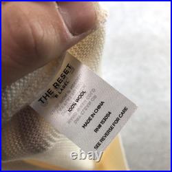 The Reset Sweater Womens Small Medium Beige Wool V Neck Dolman Short Sleeve