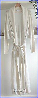 The White Company Cream 100% Cashmere Long Cardigan With Pockets Size XL, EC
