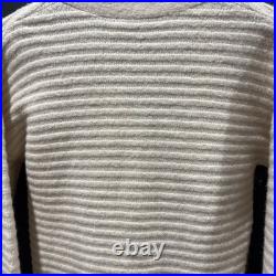 Theory Button Front Cardigan Sweater in Ivory Toast Paramour Women's Size M NWT