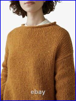 Toast Chunky Easy Wool Sweater Marmalade Size M