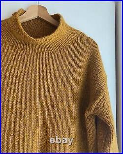 Toast Chunky Easy Wool Sweater Marmalade Size M