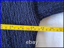 Toast Donegal Wool Cardigan Coat Size Small / Medium Navy Blue Flecked Knit
