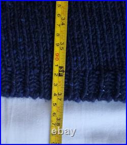 Toast Donegal Wool Cardigan Coat Size Small / Medium Navy Blue Flecked Knit