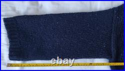 Toast Donegal Wool Cardigan Coat Size Small / Medium Navy Blue Flecked Knit