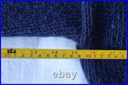 Toast Donegal Wool Cardigan Coat Size Small / Medium Navy Blue Flecked Knit