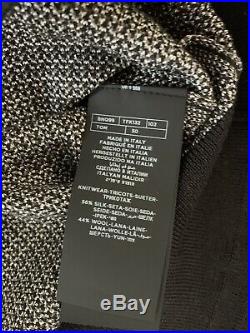 Tom Ford Mens Knitted Polo Shirt L/S Silk/Wool Sweater Size 50 Medium Grey New