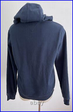 Tommy Hilfiger Men's Blue Logo Hoodie Sweater Jumper M Sky Captain 100%Cotton