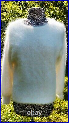 Top Choice! Super soft 80% Fuzzy Angora pullover sweater soft n Fluffy! M