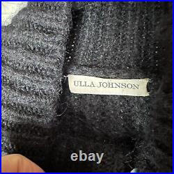 ULLA JOHNSON Alana Baby Alpaca Black Sweater Turtleneck SZ M