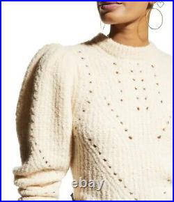 Ulla Johnson Jasper Pullover Sweater in Dawn Puffed Sleeve M NWT