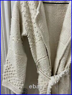 Ulla Johnson Thick Cotton Robe Belted Sweater Sz M/L (item4.3)