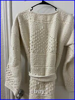 Ulla Johnson Thick Cotton Robe Belted Sweater Sz M/L (item4.3)