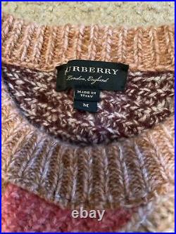 Used Burberry Women Sweater Size M $1699+ Tax
