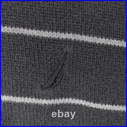 Used NAUTICA Striped Cotton Knit Sweater Men's Size M