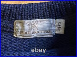VINTAGE Gimbel Brothers Wool Sweater Men's 40 (Fits M) Navy Blue