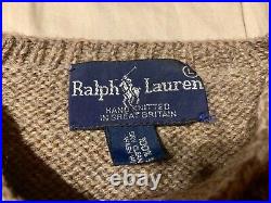 VINTAGE Ralph Lauren RL82 Fair Isle GREAT BRITAIN Limited Release Knit Sweater