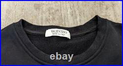 Valentino Authentic men black logo Jumper Sweatshirt Sweater size medium VGC