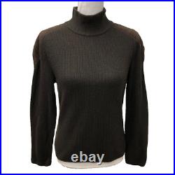 Valentino Wool Cashmere Sweater Jumper Womens Medium Brown Old Money Luxury