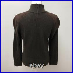 Valentino Wool Cashmere Sweater Jumper Womens Medium Brown Old Money Luxury