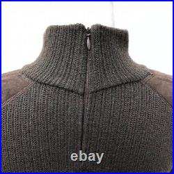 Valentino Wool Cashmere Sweater Jumper Womens Medium Brown Old Money Luxury