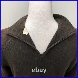Valentino Wool Cashmere Sweater Jumper Womens Medium Brown Old Money Luxury