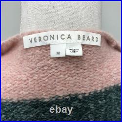 Veronica Beard Cardigan Sweater Jumper Womens Medium Stripe Earthy Boho Oversize