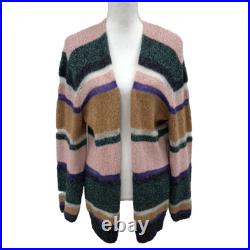 Veronica Beard Elizabeth Cardigan Sweater Jumper Womens Medium Stripe Mid Length Veronica Beard Elizabeth Cardigan Sweater Jumper Womens Medium Stripe Mid Length