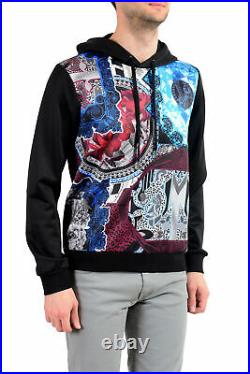 Versace Jeans Men's Multi-Color Hooded Sweatshirt Sweater US M IT 50